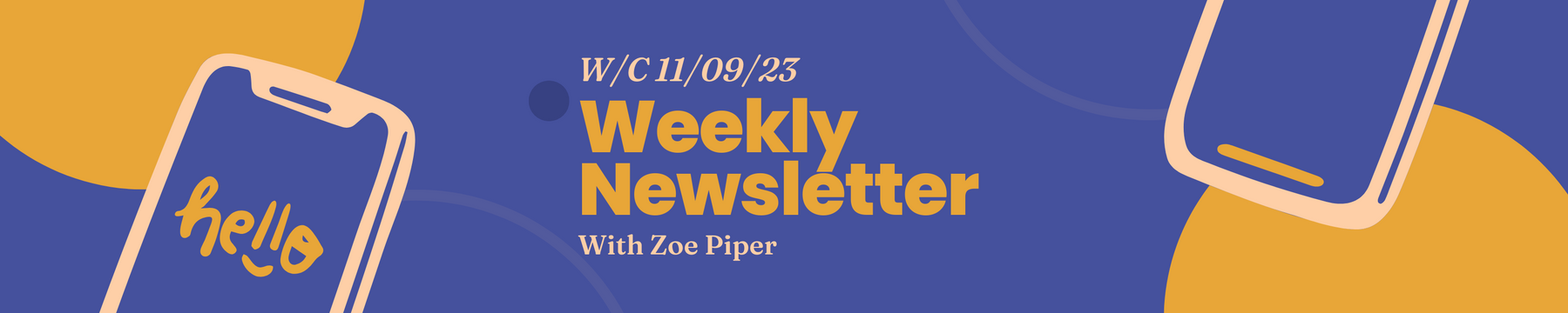 Weekly Newsletter W/C 11/09/23
