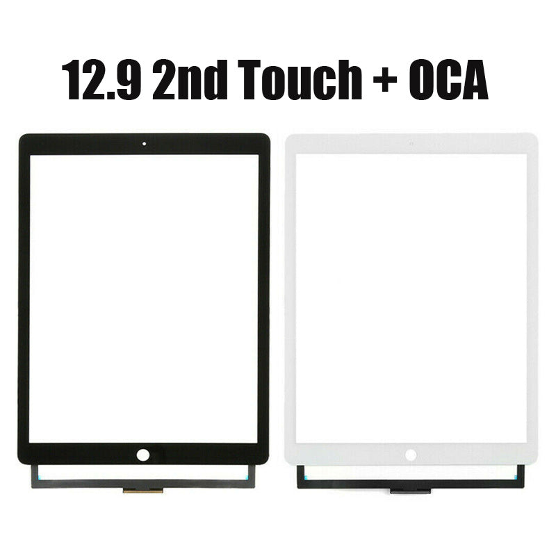 For iPad Pro 12.9 (2nd) - Front Glass Digi/OCA - Tesa Tape Pre Installed