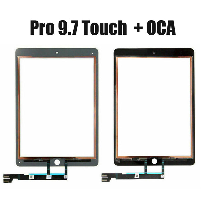 For iPad Pro 9.7 - Front Glass Digi/OCA - Tesa Tape Pre Installed
