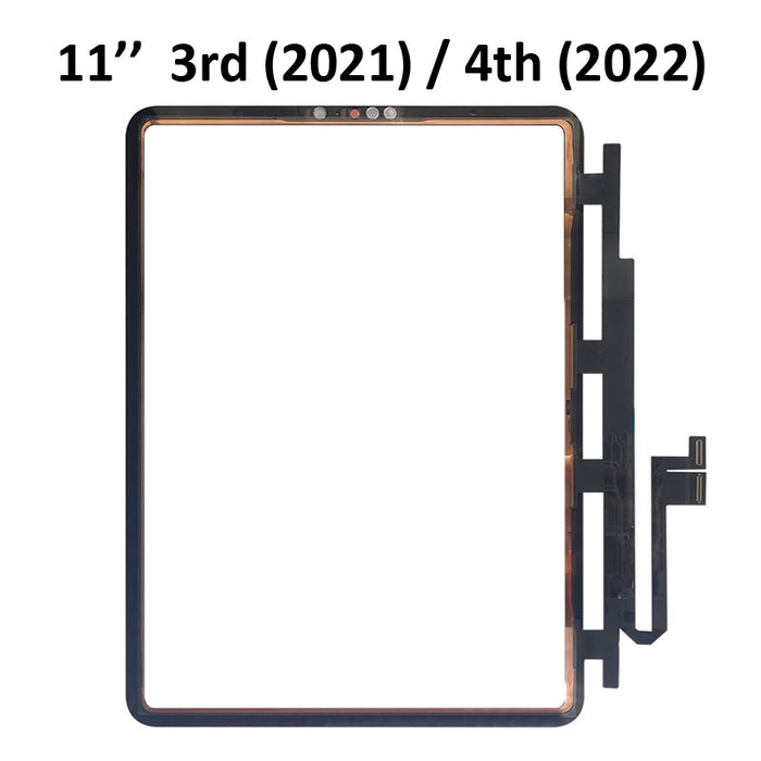 For iPad Pro 11 (3rd/4th) - Front Glass Digi/OCA - Tesa Tape Pre Installed