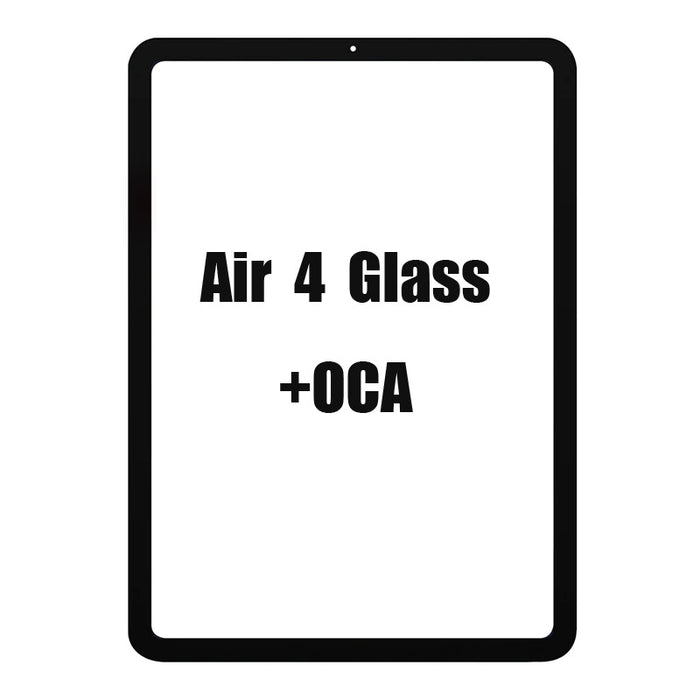 For iPad Air 4 - Front Glass with OCA - Tesa Tape Pre Installed