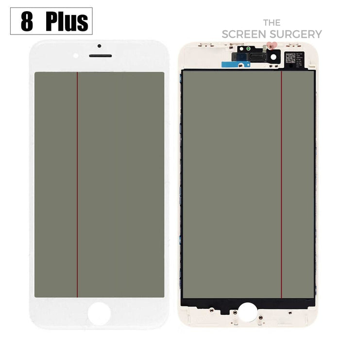For iPhone 8 Plus - 4 in 1 Front Glass