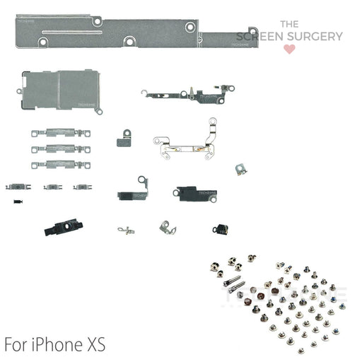 Iphone Xs Inner Metal Retaining Bracket Set Original