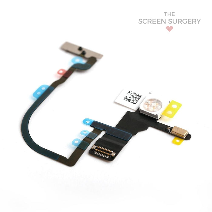 Iphone Xs Max Power Button Flex Cable With Metal Bracket Original
