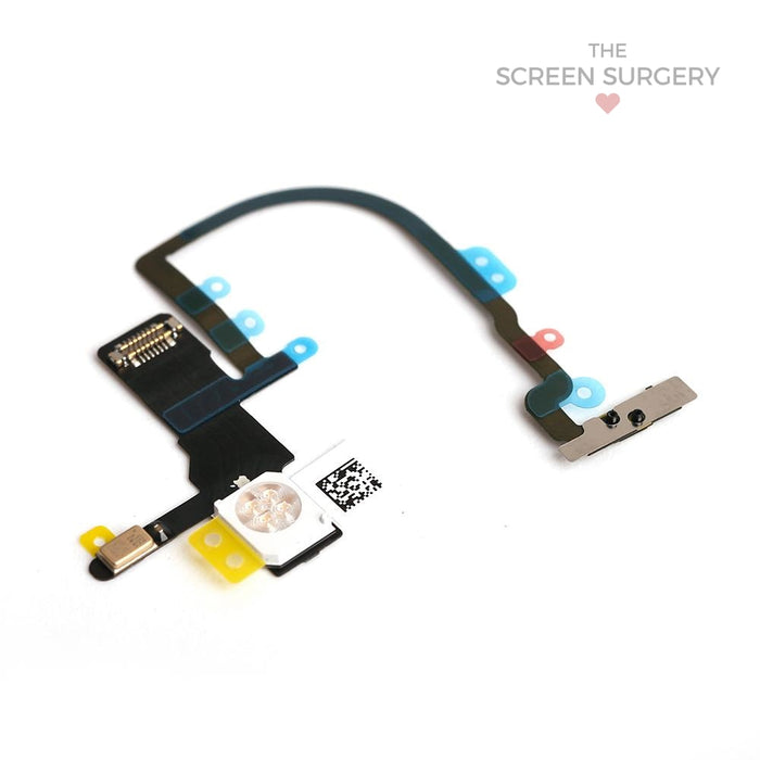 Power Button Flex Cable With Microphone For IPhone XS & XS Max - Includes LED Flash Connector