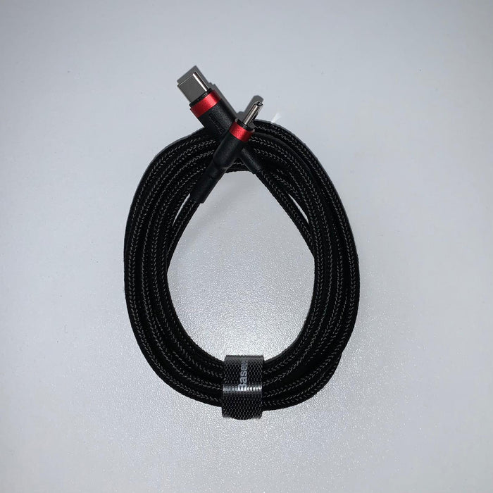 Baseus - USB-C to USB-C - 200cm - Black (Red Trim)